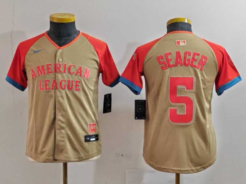 Youth Texas Rangers #5 Corey Seager Cream 2024 All Star Limited Stitched Jersey->2024 mlb all-star->MLB Jersey